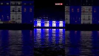 London Parliament Dons Colors Of Israeli Flag After The Hamas Attack | WATCH | #trending