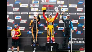 PODIUM AT ZANDVOORT TCR EUROPE 2021 DUSAN BORKOVIC