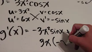 Derivatives involving sinx and cosx
