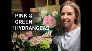 Painting Pink and Green Hydrangeas in Oils with Anna Rose Bain