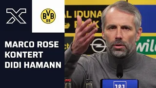 "Ist mir zu billig" - Marco Rose antwortet auf Hamann-Kritik | Borussia Dortmund - Fürth 3:0