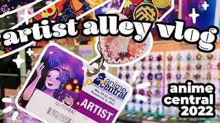 artist alley vlog | ANIME CENTRAL 2022