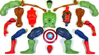 Assemble Avengers ~ Hulksmash, Spider-Man, Siren Head, Marvel Superheroes Actionfigures Toys