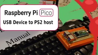 pi pico present - usb device to ps2 host  [Christmas edition]