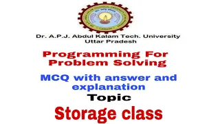 SESSION 8-MULTIPLE CHOICE QUESTION ON STORAGE CLASS WITH ANSWER AND EXPLANATION