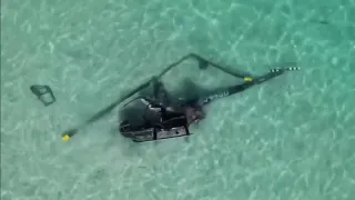 Helicopter crashes in ocean near Miami Beach shore, 2 people hospitalized