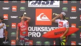 Quiksilver Pro 2010 - Final Heat - Taj Burrow vs Jordy Smith