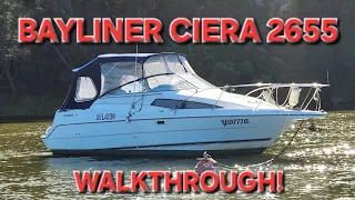 BAYLINER CIERA 2655 WALKTHROUGH! Help me name my boat... #subscribe