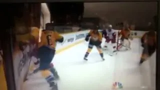 Shea Weber slams Zetterberg's head