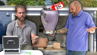 Selling My Grandma's Urn at a Garage Sale Prank