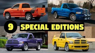 9 Special & Limited Edition Dodge Ram 1500 Pickup Trucks – RARE!