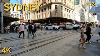 Sydney Australia | City Walking Tour 4K | 2024