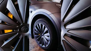 The ALL-NEW BLADED 2023 Tesla Model Y Wheel Cover Upgrades from EVBase