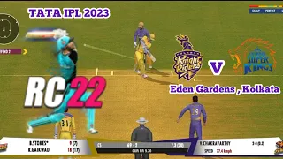 RC 22 IPL 2023 - KKR v CSK - Match 7 Full Highlights - #rc22 #ipl2023highlights #rc22battingtips