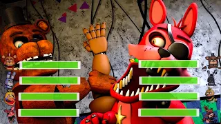 [SFM FNaF] Rockstar vs Withered Animatronics With Healthbars!