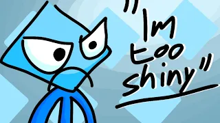 Diamond man is too shiny