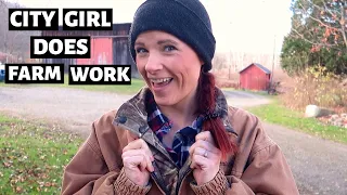 Doing Farm Chores // City Girl goes to Farm