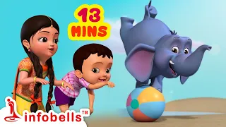 Hathi Raja Kahan Chale and much more | Hindi Rhymes for Children | Infobells