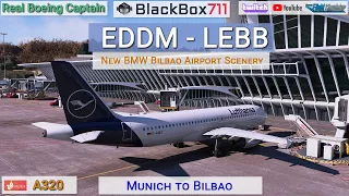 MSFS FENIX A320 | Munich/EDDM to Bilbao/LEBB | New BMW Scenery | VATSIM