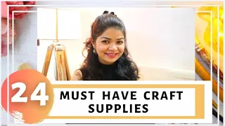 24 MUST HAVE CRAFT SUPPLIES FOR BEGINNER CRAFTERS || HACKS TO REPLACE CRAFT SUPPLIES