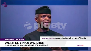 Wole Soyinka Awards: Osinbajo Explains Reasons For Absence