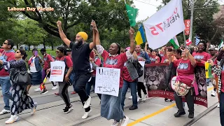 NDP Leader Jagmeet Singh Shows Up at the Labour Day Parade in Toronto