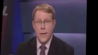Famous news anchor cannot control his laughter after pronouncing pig s name