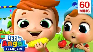 Comptine Bébé Mange Les Légumes | | Comptines avec Bébé Louis | Little Angel Français