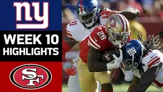 Giants vs. 49ers | NFL Week 10 Game Highlights