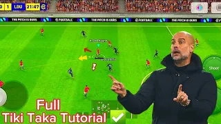 Improve your Tiki-taka/Possesion Game play in only 5 Minutes ||Full Tutorial in efootball2024