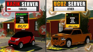 BÜTÜN SERVERLARI GEZDİM !! *Ucuza Araba Aldım!* Car Parking Multiplayer