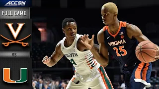 Virginia vs. Miami Full Game | 2019-20 ACC Men's Basketball