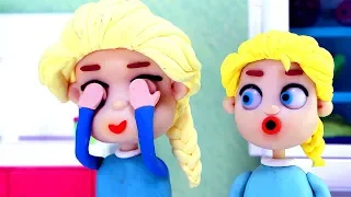 DibusYmas Superheroes cake 💕 Play Doh Stop motion cartoons for kids