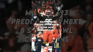 Madden 23 Predicts The Next 8 Super Bowl Champions #shorts