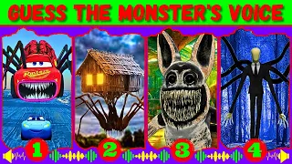 Guess Monster Voice McQueen Eater, Spider House Head, Zoonomaly, Slenderman Coffin Dance