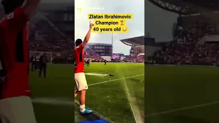 Champion with 40 years .. this Is zlatan Ibrahimovic. RESPECT ❤️🥶🔥🔥💥⚡️⚡️ #ibrahimovic #football