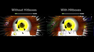 iSpyWithMyLittleEye With vs Without Hitboxes | Geometry Dash