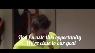 Lio Messi motivates his teammates before Liverpool|Anfield game