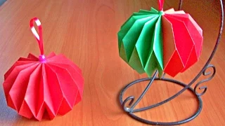 Новогодние Игрушки Своими Руками. Как Сделать Елочные Шары Из бумаги. DIY Christmas Balls