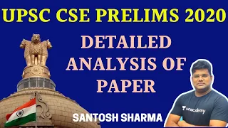 Detailed Analysis of UPSC Prelims Paper | UPSC CSE - Hindi I Santosh Sharma