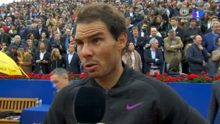 Rafael Nadal On-court interview after his victory at 2017 Barcelona Open