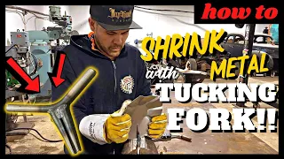How To Make a Tucking Fork to Shrink Metal + Demonstration with Simple Tools!!!