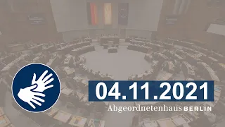 Konstituierende Sitzung der 19. Wahlperiode am 04.11.2021