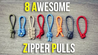 8 Awesome Paracord Zipper Pulls | Easy Zipper Pull Ideas