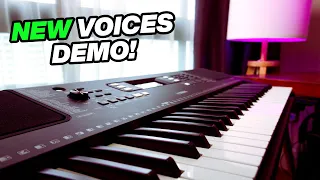 Yamaha PSR-E373 / EW310 New Voices Demo & Review