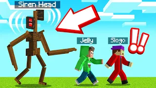 RUN From SIREN HEAD In MINECRAFT! (Scary)