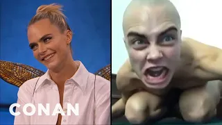 Cara Delevingne’s Spot-On Gollum Impression | CONAN on TBS