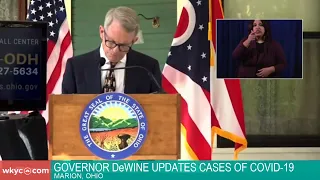 WATCH | Governor DeWine updates cases of COVID-19 in Ohio