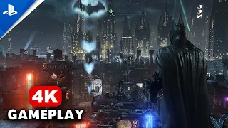 Batman Arkham City PS5 - Suit Up Scene + Open World Free Roam Gameplay (4K)