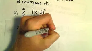 Interval and Radius of Convergence for a Series, Ex 4